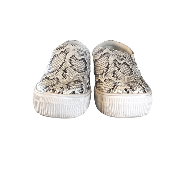 Steve Madden Women's Gills‎ Classic Slip-On Fashion Sneaker, Bone Snake 6.5 - Picture 3 of 10
